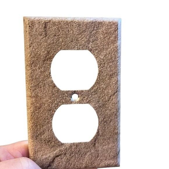 Granite-Look Light Switch Cover w/ Metal Backing 3 Styles 9 Items Price Per Item - Picture 1 of 8